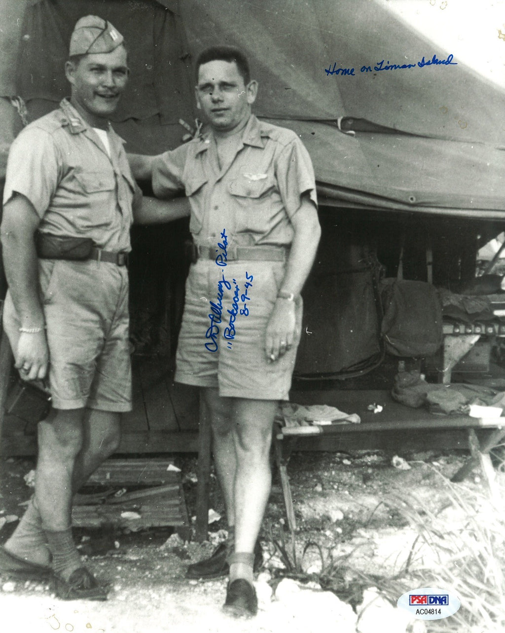 CD ALBURY SIGNED 8X10 PHOTO PSA DNA AC04814 (D) BOCKSCAR C-15 CREW MEMBER0