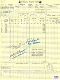 ANSELME / BIEL / BURGWYN SIGNED FLIGHT RECORD PSA DNA AB12752 (D) WWII0