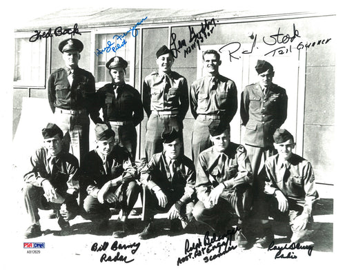 BOCKSCAR C13 CREW MULTI SIGNED 8X10 PHOTO PSA DNA AB12629 (D) X70