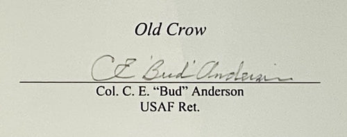 Bud Anderson Bill Overstreet Signed Fallen Comrades Print 357th FG P-51 WWII1