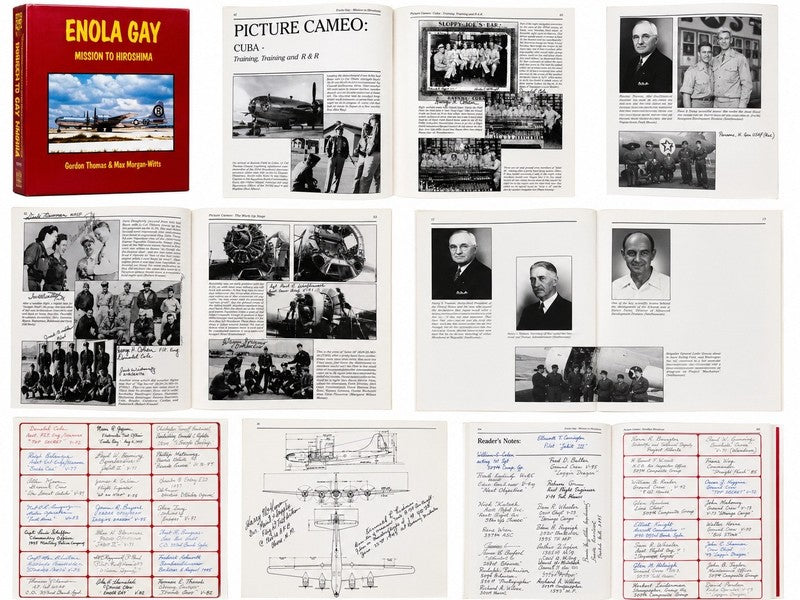 509th Composite Group Archive 451 Signed Enola Gay Book PSA/DNA LOA WWII8