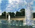 WWII Memorial Signed 11x14 Photograph 71 Veterans PSA DNA LOA0