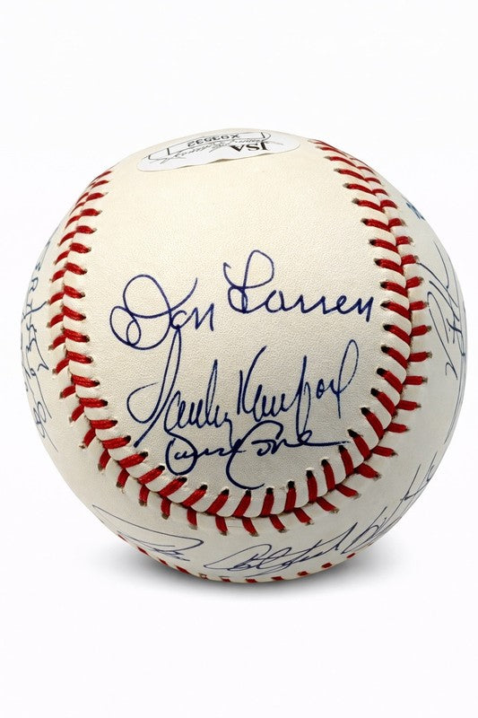 PERFECT GAME MULTI SIGNED BASEBALL BAS A62493 17 AUTOS HUNTER KOUFAX HALLADAY1