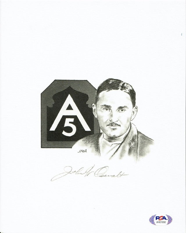 John Oswalt Signed 8x10 Print PSA DNA LOA Jay Ashurst Artwork0