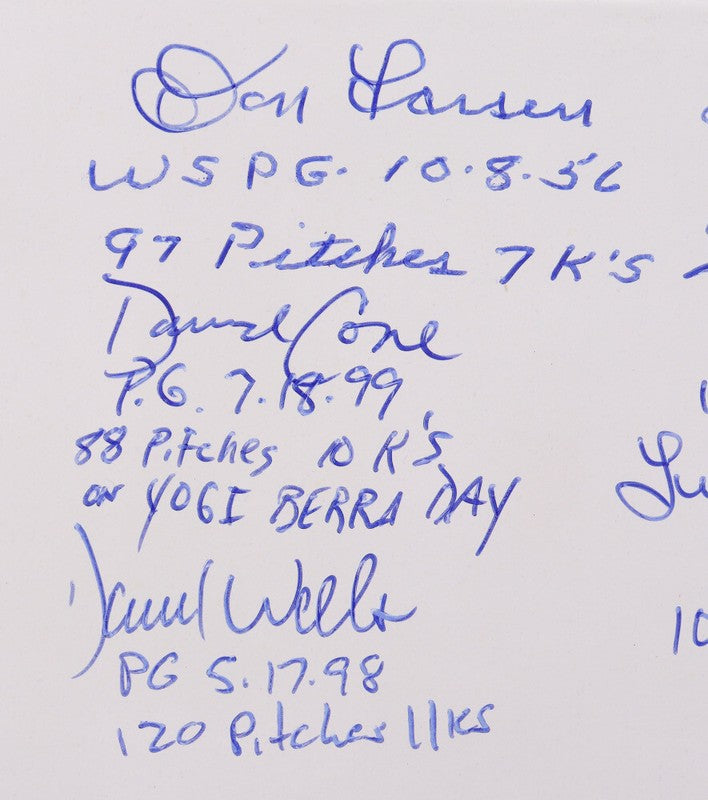 PERFECT GAME WINNERS SIGNED PITCHING RUBBER BAS A62370 KOUFAX HALLADAY 16 AUTOS1