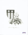 James Pappy Brewer Signed 8x10 Print PSA DNA LOA Jay Ashurst Artwork0