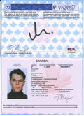 Matt Damon Signed Bourne Identity Canadian Passport Prop PSA DNA LOA0