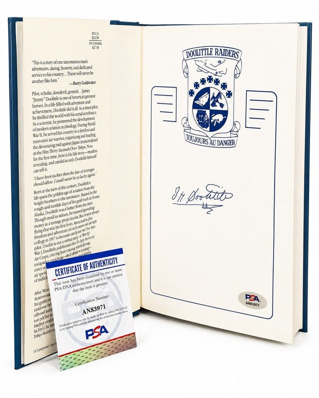 Jimmy Doolittle Signed I Could Never Be So Lucky First Edition PSA DNA COA1
