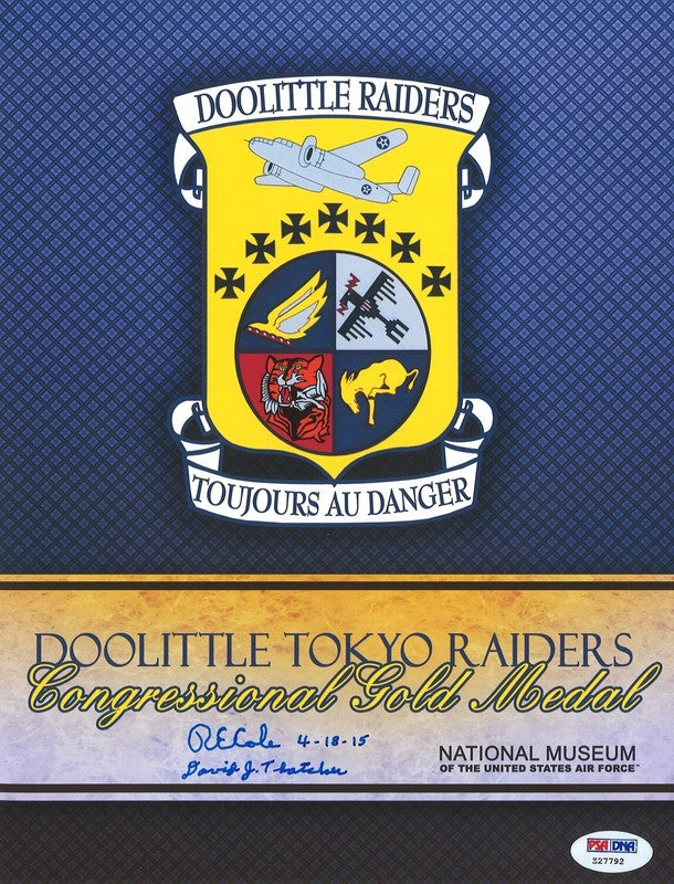 Doolittle Raiders Signed Gold Medal Program PSA DNA LOA Signed by last 2 Raiders0
