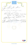 Medal of Honor Recipients Signed Bookplate PSA DNA LOA 5 MOH Autos0