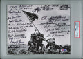 IWO JIMA VETERANS SIGNED 8X10 PSA DNA K41219 X22 WWII w/ WILLIAMS SEVERANCE0