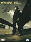 John Mayer Signed Waiting On The World To Change Sheet Music PSA DNA LOA0