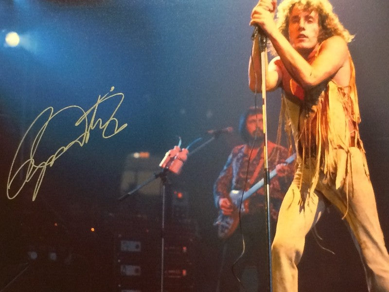 Roger Daltrey Signed 25x36 Canvas The Who PSA DNA LOA Stretched Display0