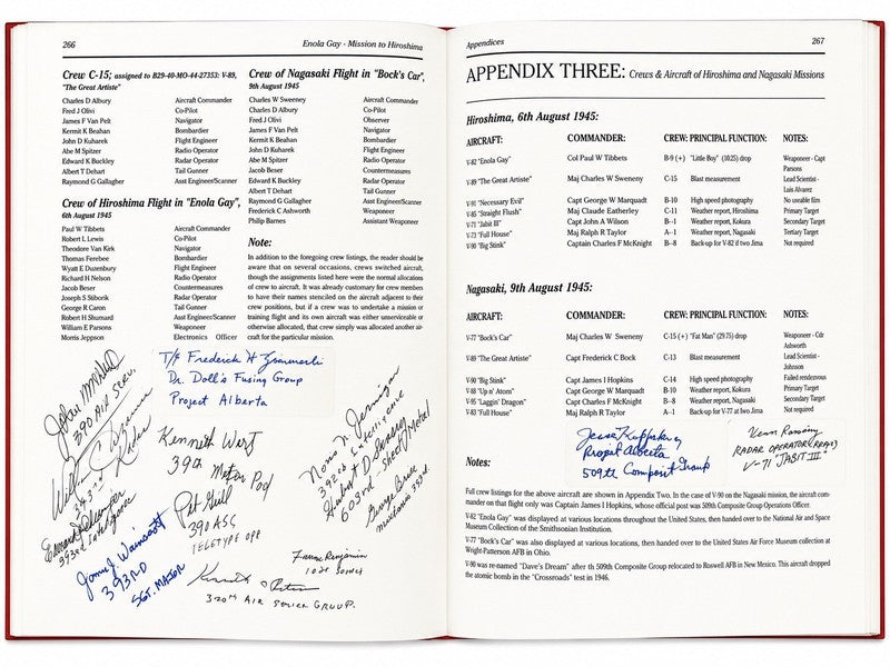 509th Composite Group Archive 451 Signed Enola Gay Book PSA/DNA LOA WWII6