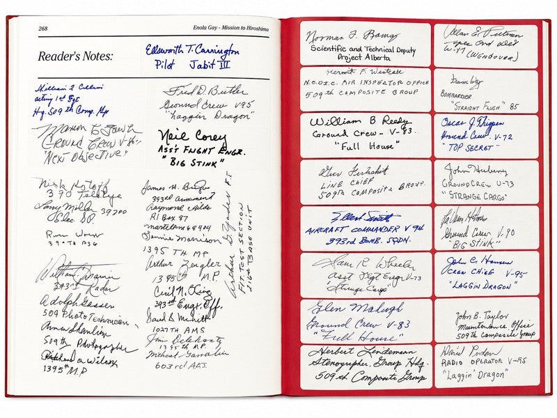 509th Composite Group Archive 451 Signed Enola Gay Book PSA/DNA LOA WWII7