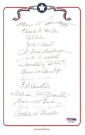 WWII Distinguished Flying Cross Recipients Signed Bookplate PSA DNA 13 Autos0