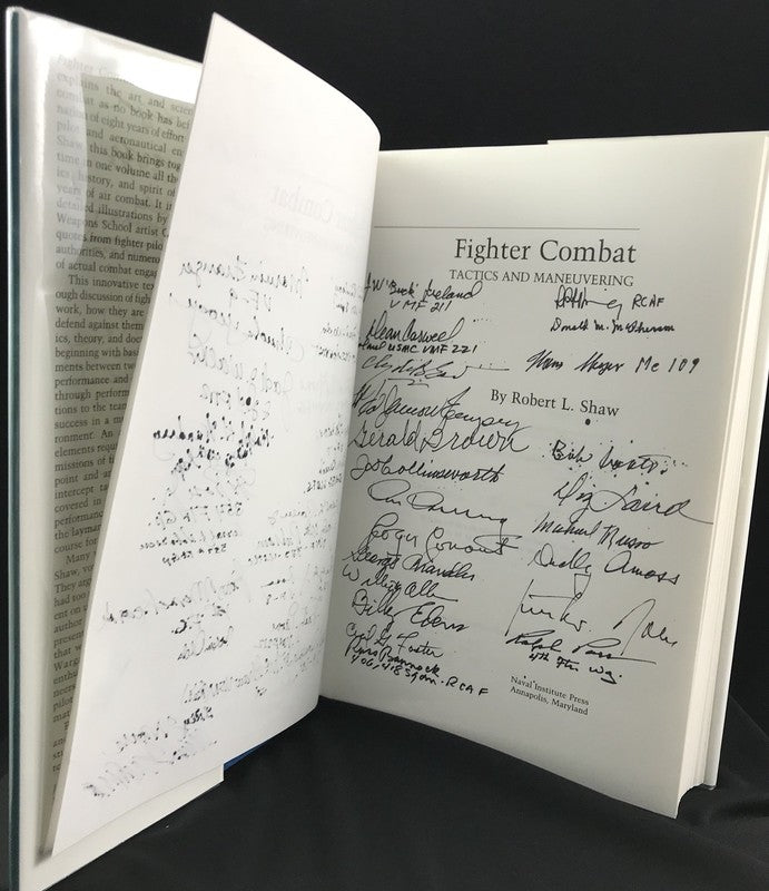 Fighter Combat Signed Book 65 Ace Autographs PSA DNA LOA Yeager Olds Rall2
