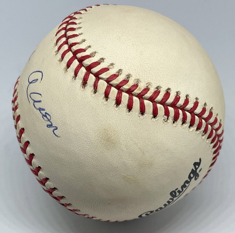 Hank Aaron Signed MLB Baseball JSA COA D11075 (D) Braves HOF1