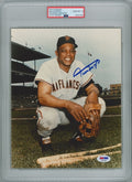 WILLIE MAYS SIGNED 8X10 PSA AE87265 GEM MINT 10 AUTO GIANTS HOF0