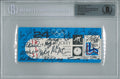 1980 USA OLYMPIC HOCKEY TEAM SIGNED GOLD MEDAL TICKET BAS 20 AUTOS GEM MINT 100