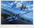 Vern Graham VF-11 Navy Ace Signed Ace In A Day Stan Stokes Print0