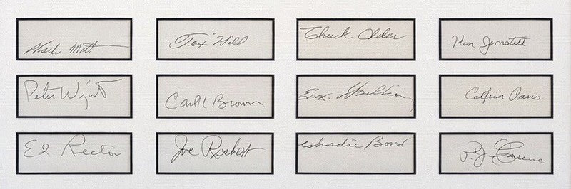AVG Flying Tigers Signed Blood Chit Display JSA LOA 12 Autographs1
