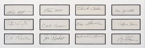 AVG Flying Tigers Signed Blood Chit Display JSA LOA 12 Autographs1