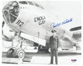 PAUL TIBBETS SIGNED 8X10 PHOTO PSA DNA (D) WWII ENOLA GAY PILOT0