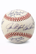 PERFECT GAME MULTI SIGNED BASEBALL BAS A62493 17 AUTOS HUNTER KOUFAX HALLADAY0
