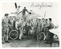 GABBY GABRESKI & FELIX SCHACKI SIGNED 8X10 PSA DNA (D) WWII ACE RARE0