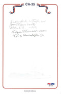 USS Indianapolis Survivors Signed Bookplate PSA DNA LOA 5 Survivor Autos0