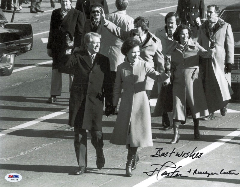 Jimmy Carter Rosalynn Carter Dual Signed Photo PSA DNA President First Lady 520