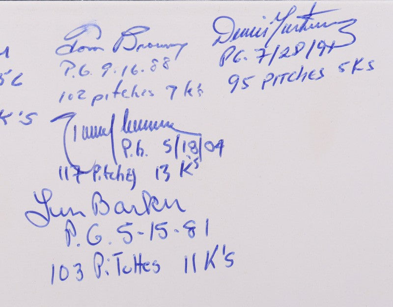 PERFECT GAME WINNERS SIGNED PITCHING RUBBER BAS A62370 KOUFAX HALLADAY 16 AUTOS5
