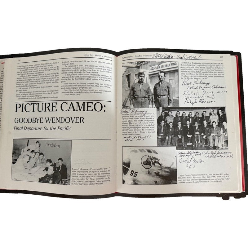 509th Composite Group Archive 451 Signed Enola Gay Book PSA/DNA LOA WWII5