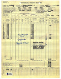Lee Palmert Locke Easton Franklin Wimer Signed 509th Flight Record BAS A14646